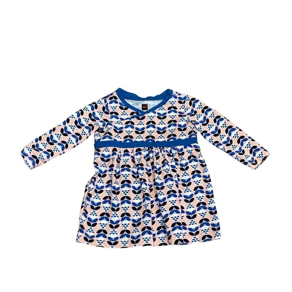 Tea Collection Baby Girl Long Sleeved Dress - Size 3-6 months - Like New!